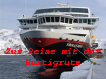 Reise mit der Hurtigrute
